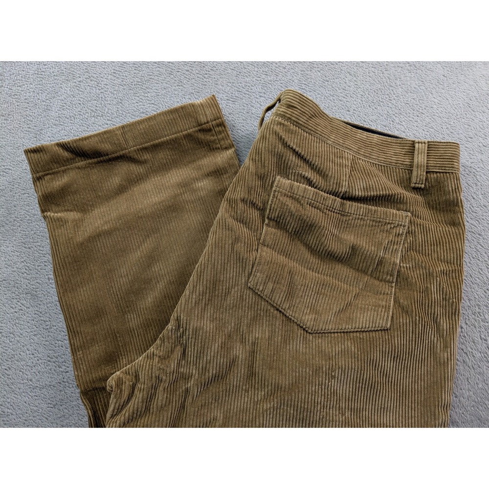 J.McLaughlin Mens 36 Corduroy Pants Tan Brown Straight Leg 100% Cotton Portugal